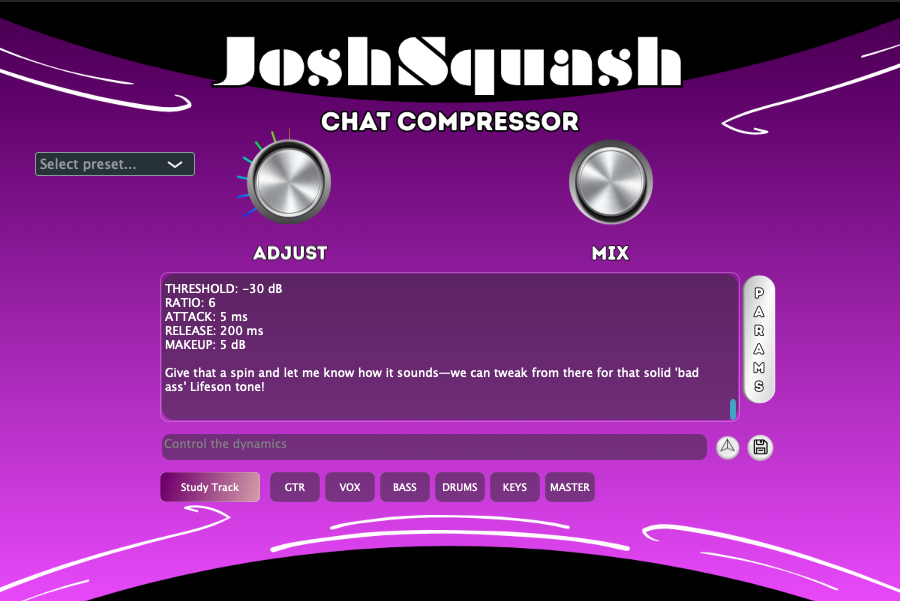 JoshSquash Plugin Interface